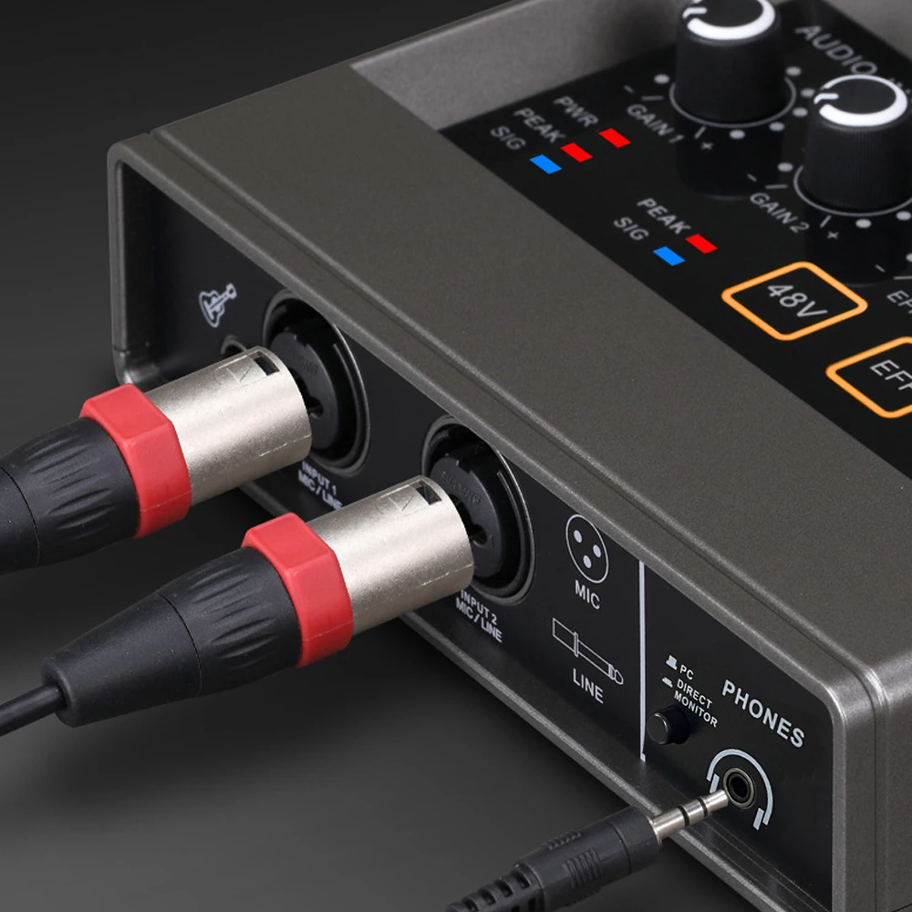 Q16 Professional Audio Interface for Recording Computer Free Drive USB External Sound Card for Pc Pro Audio Equipment