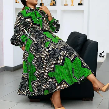 Fumilayo Bob Sleeve Print Dress