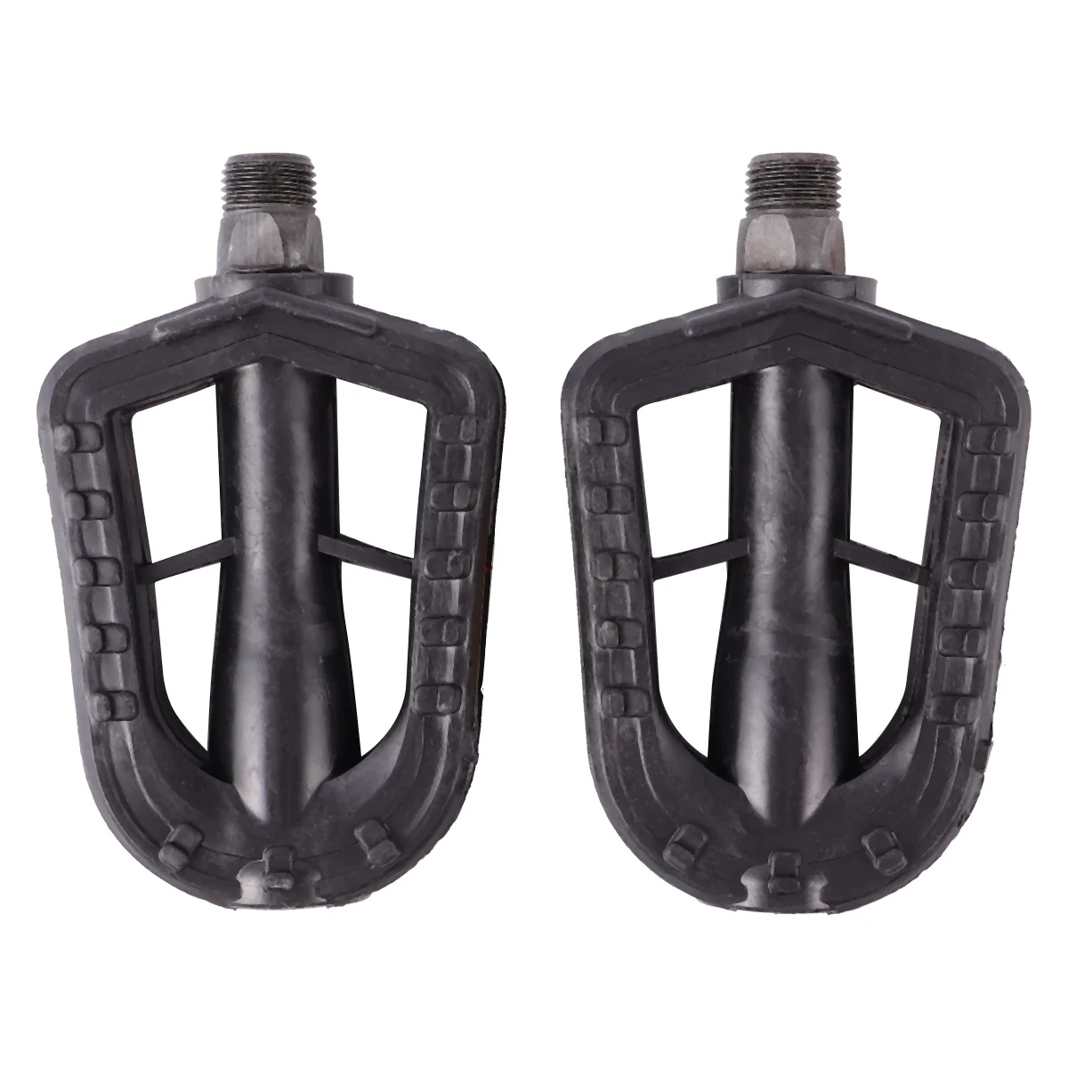 

1 Pair Kids Pedal Rubber Bike Pedals Mountain Bike Pedal Non- Platform Flat Pedal For Children Toddlers Black