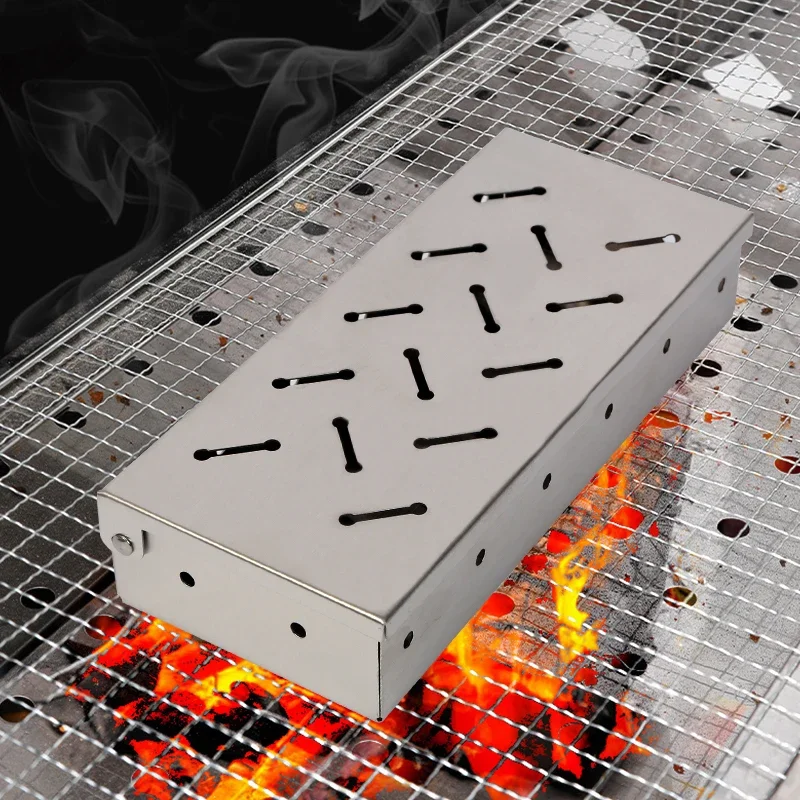 Smoker Box Wood Chips for Barbecue Grill smoker accessories smoker accessory