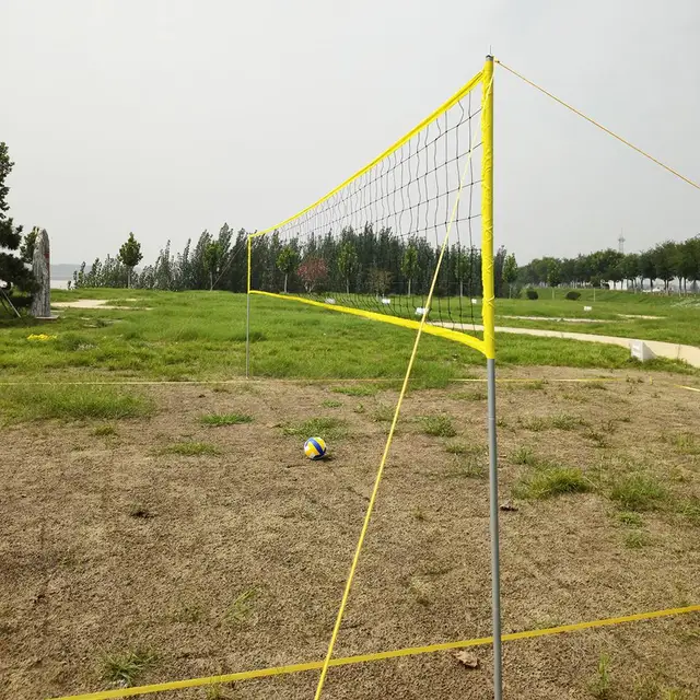 Rete Da Pallavolo Professionale 9,5x1 M - Per Spiaggia, Giardino E Piscina Con Cavo In Acciaio - Foto 9