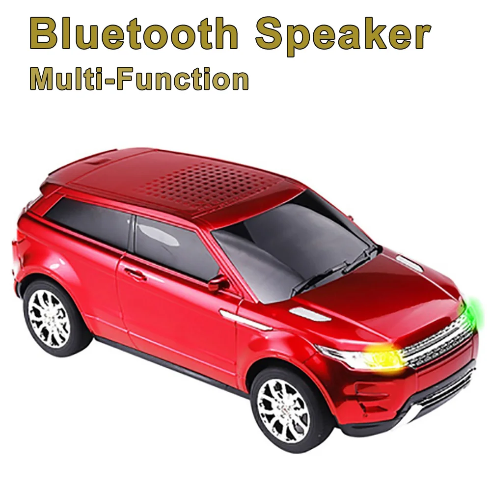 

Mini Stereo Subwoofer Bluetooth Speaker Car Shaped Land Rover Model Support TF Card USB FM Radio AUX Wireless BT HIFI Sound Box