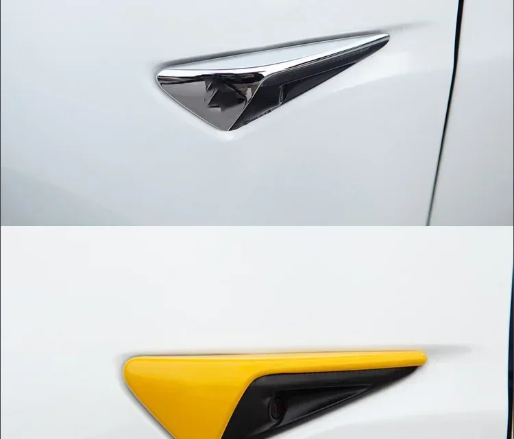 Auto Seite Kamera Schutzhülle ABS Carbon Faser Schutzhülle Blinker Abdeckung Geeignet für Tesla Modell 3/Y/X/S 2017-2022 – Detail 7