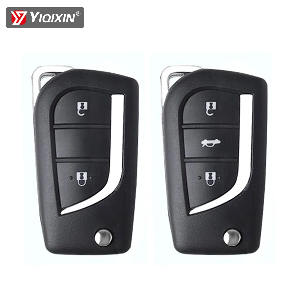 

YIQIXIN Remote Car Key Shell Case For Toyota Levin Prado Camry Reiz Highlander Corolla RAV4 Kluger Cruiser Key Housing VA2 TOY43