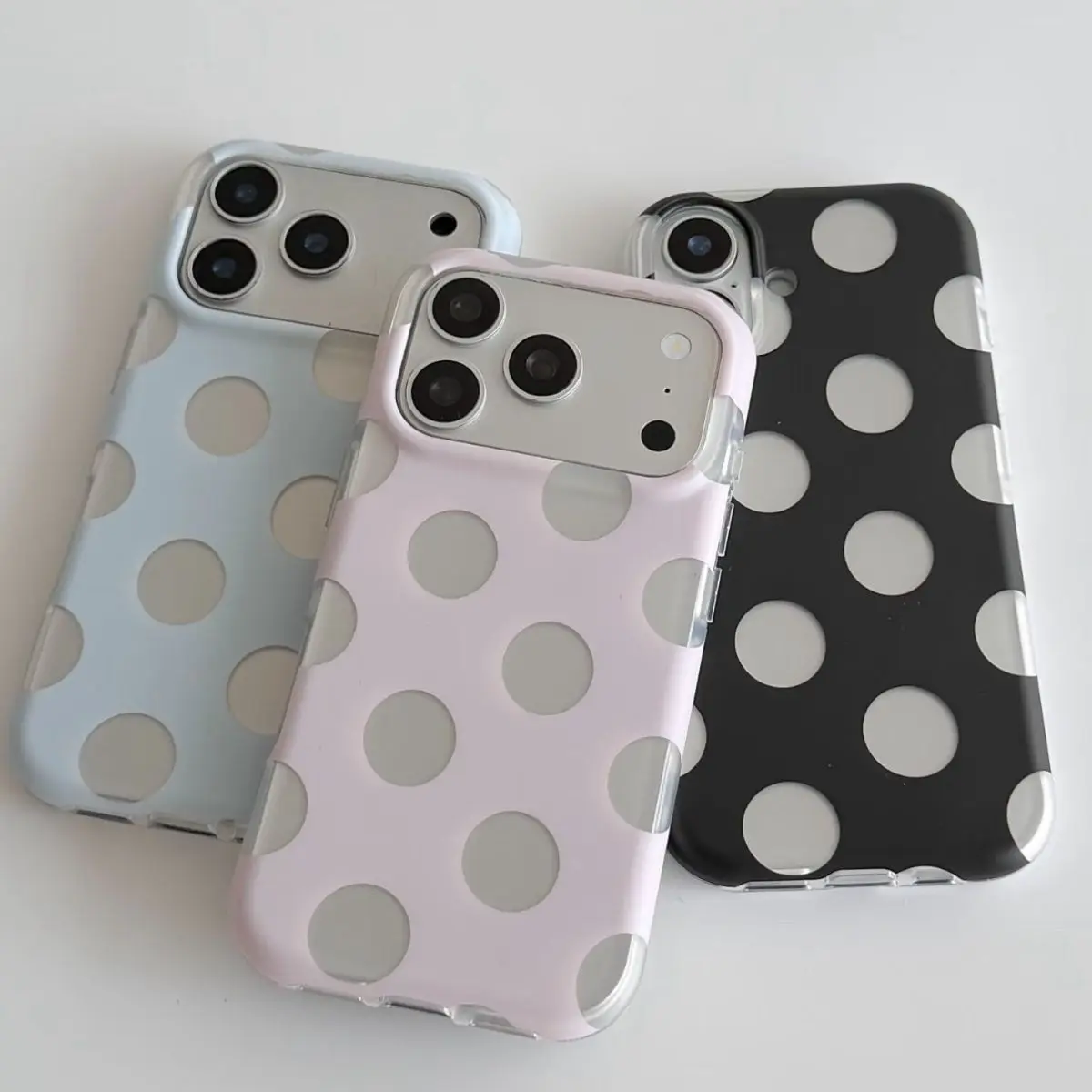 Summer Polka Dot Elements Phone Case For iPhone 17 Pro Max Air X XR XS Max 7 8 Plus 16 15 14 13 12 11 Trend Soft Back Cover Y2K 1