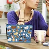 1pc Cartoon Dog Cosmetic Bag Spacious Travel Makeup Bag with Portable Zipper Pouch Easy Access Toiletry  for Women Daily Use 3