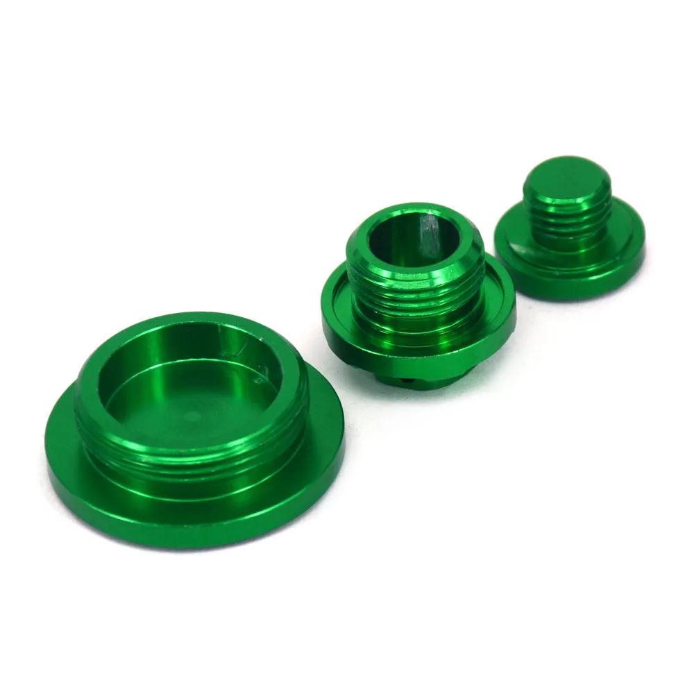 Motorcycle Engine Cover CNC Billet Engine Timing Cover Oil Filter Plugs Bolts Set for KAWASAKI KX250F KXF250 KXF 250 KX450F KXF450 450 KLX450R KLX 450R