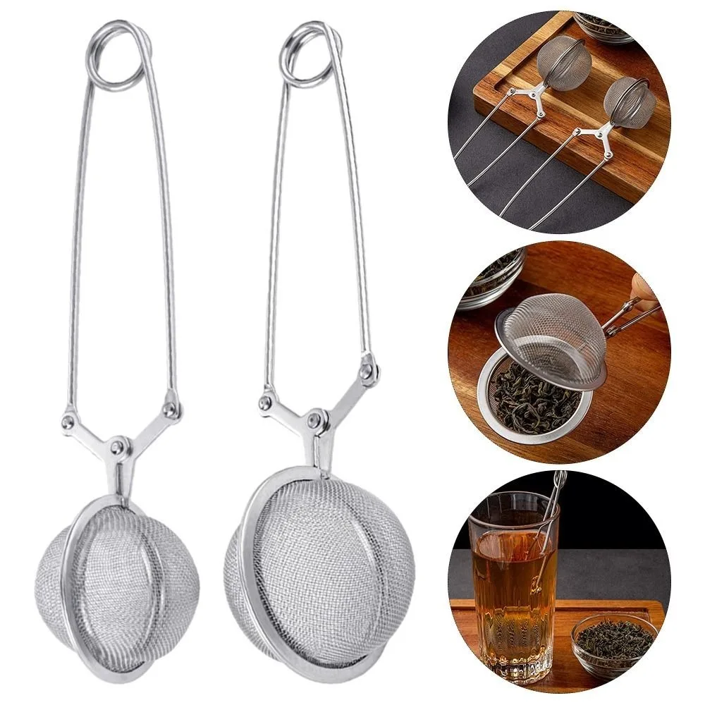 Stainless-Steel-Spoon-Tea-Ball-Infuser-Filter-Squeeze-Leaves-Herb-Mesh ...