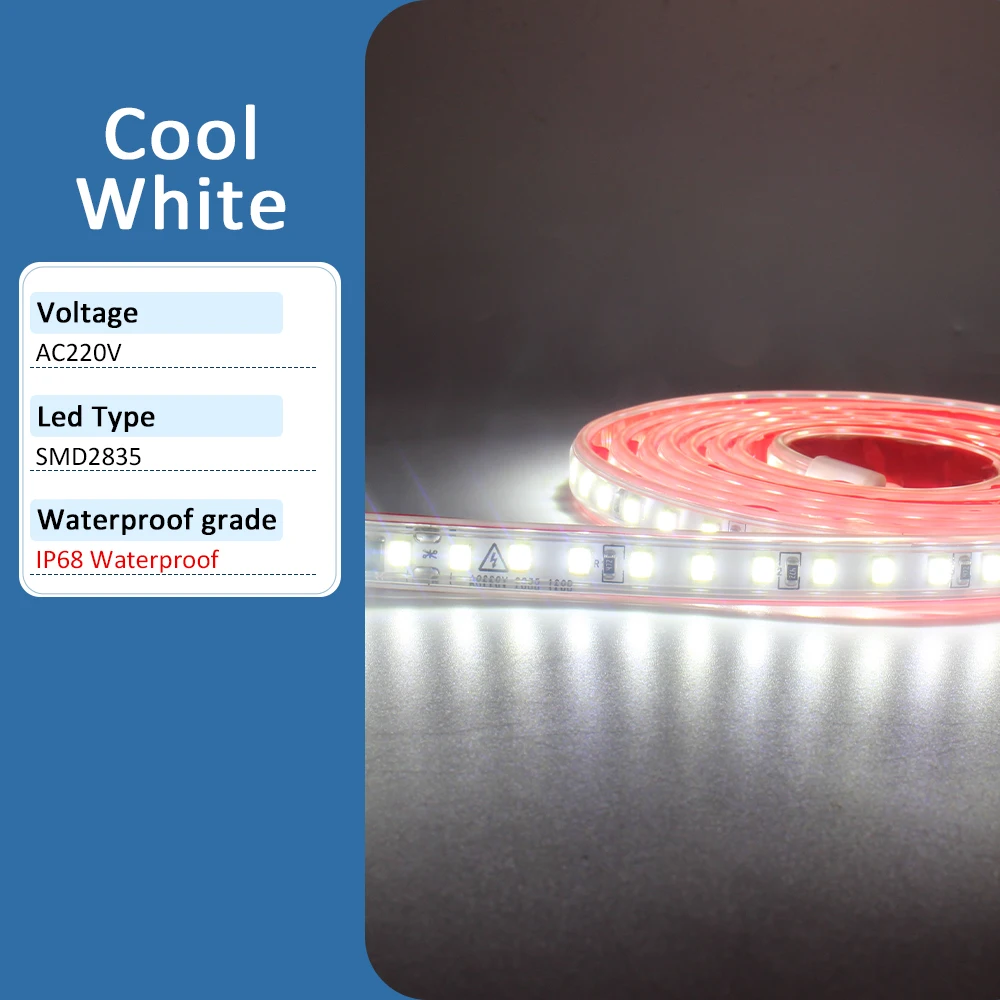 ตัวเลือกสินค้า LED Strip Light กันน้ำ 2835 ตกแต่งบ้าน 120 LEDs/m