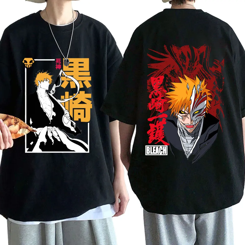 Vasto Lorde Ichigo T Shirt 100% Cotton Anime Arrancar Ichigo Kurosaki  Japanese Manga Shinigami Tokyo Ulquiorra Zero Bleach - AliExpress