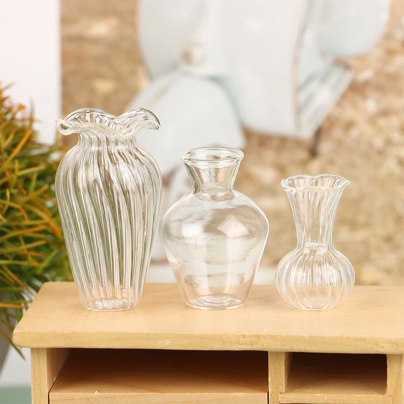 Cute Mini Glass Vase Plant Hydroponic Terrarium Art Plant Hydroponic Table Vase Clear Glass Crafts DIY Aromatherapy Bottle 5