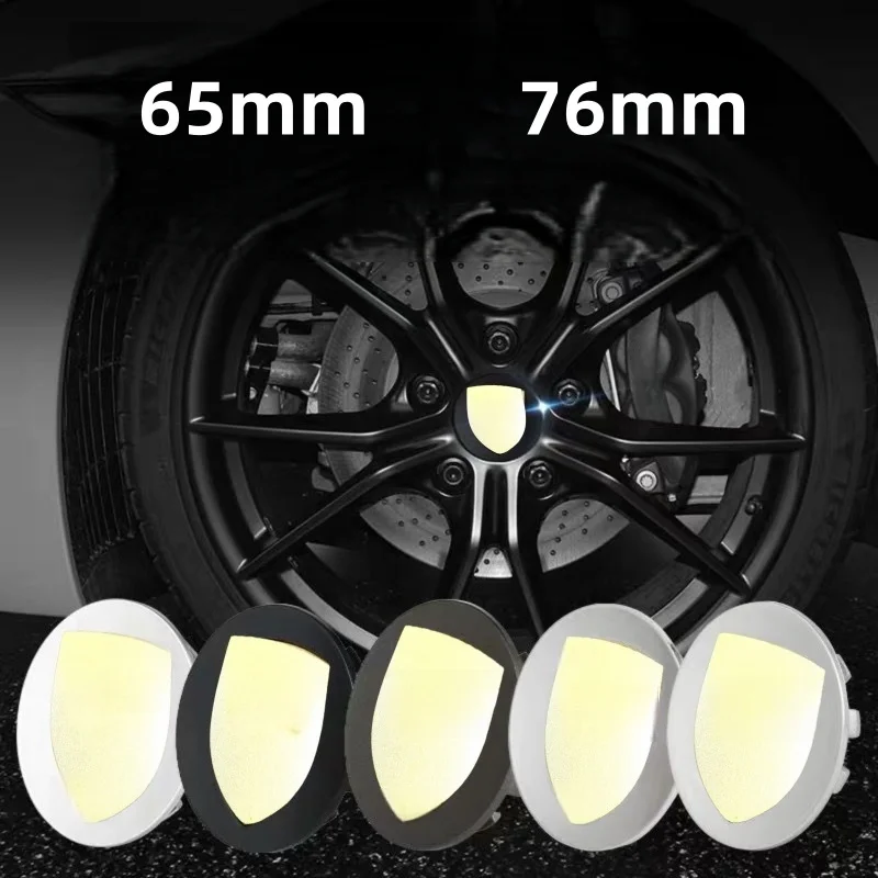 최고급 4개입 76MM/65mm 쉴드 후드 엠블럼 배지 자동차 휠 센터 허브 캡 커..