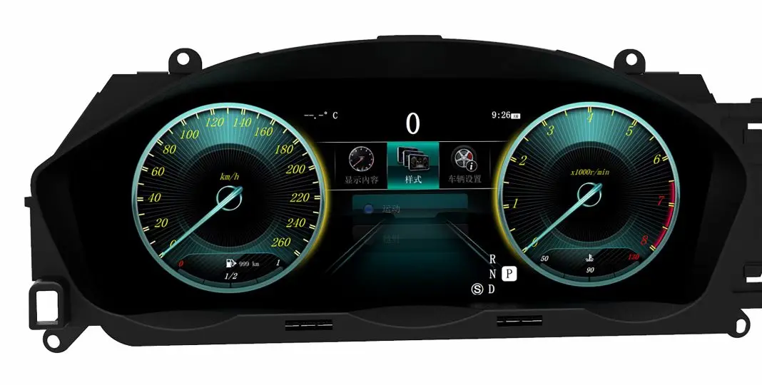 Car Gauge Sets Car Dash Panels Upgrade For Mercedes Benz C Class W205 GLC X205 2015-2018 LCD Digital Dashboard Display Panel