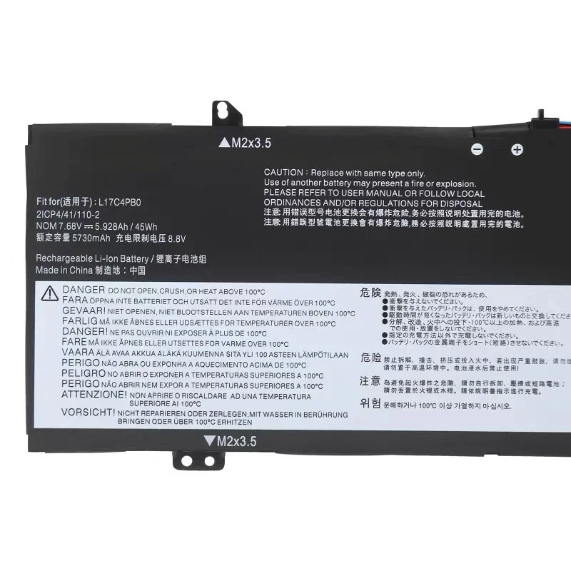 Bateria do Portátil para Lenovo Ideapad 530s14ikb 530s-15ikb 530s-15 L17m4pb0 Xiaoxin Air 14arr 14ikbr 15arr 15ikbr L17c4pb2 L17c4pb0 - Imagem 4