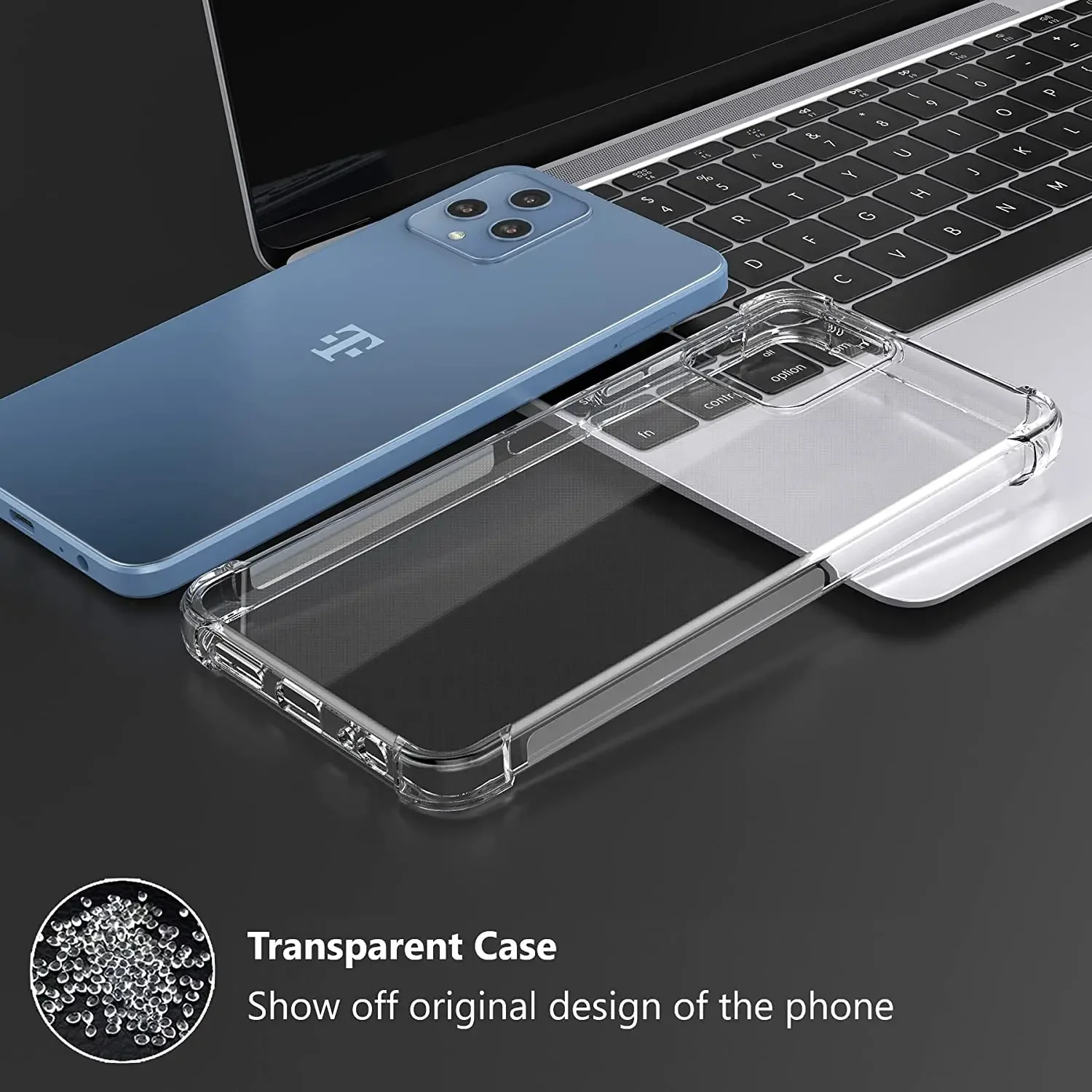 Phone Case Phone Protector Cover Soft TPU Transparent Phone Case TCL T-Mobile Revvl 7 6x 6 Pro T Phone 2 5G Shockproof Airbag Protective Cover