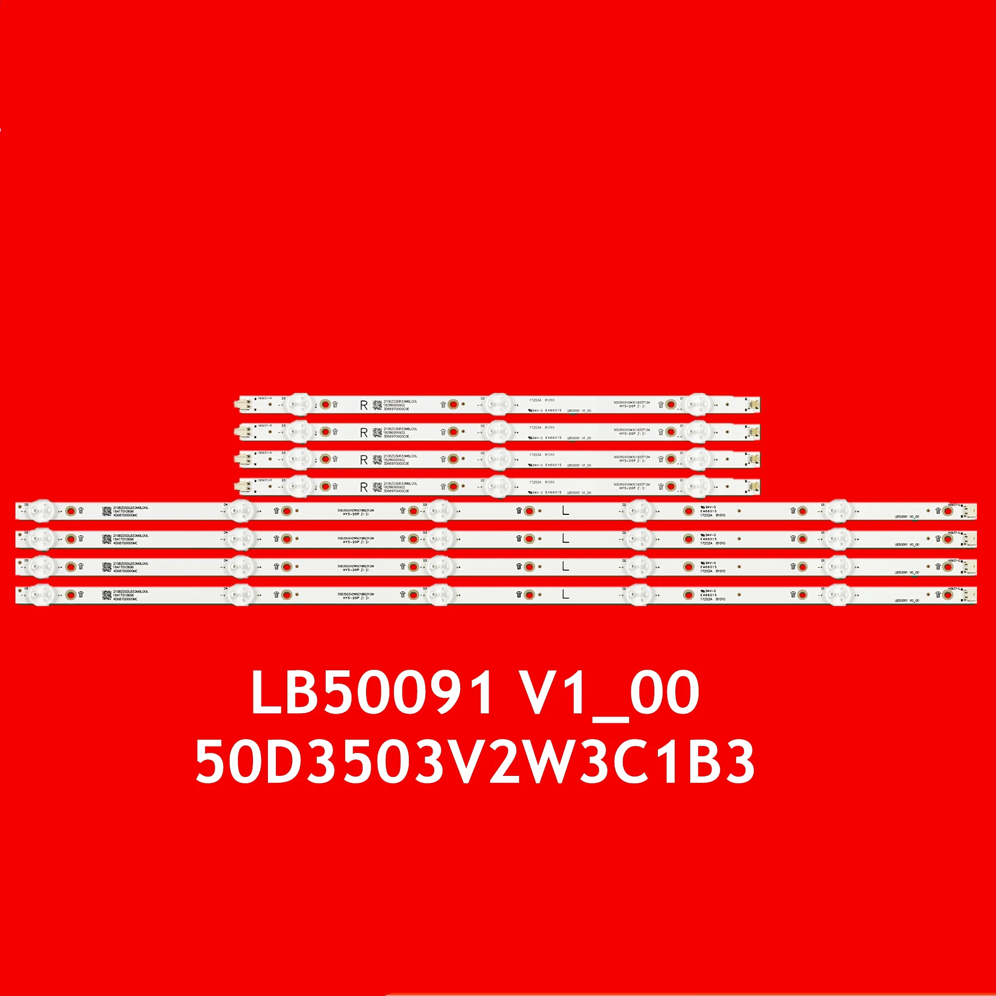 LED Strip for NS-50DF710NA19 NS-50DF710CA19 NS-50DF711SE21 LC-50LB601U LC-50LB601C TPT500B5-U1T01D LB50091 V0_00 V1_00