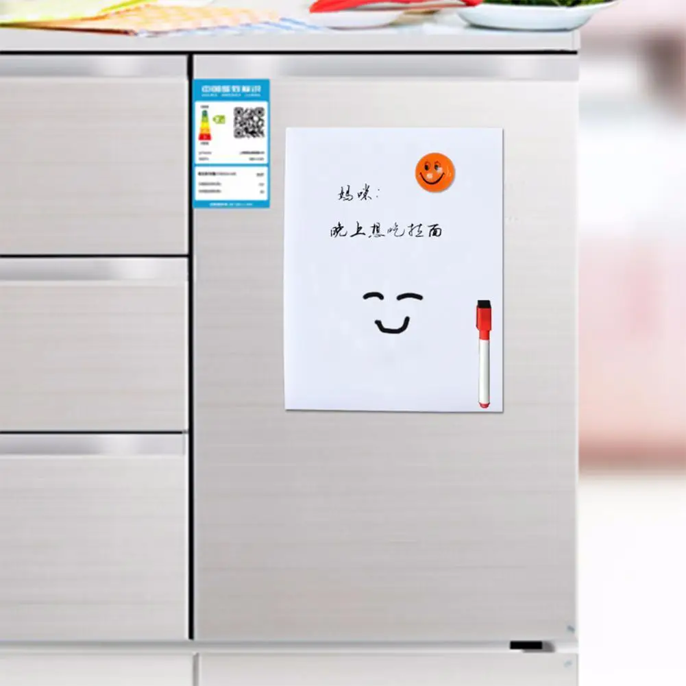 Magnetic Whiteboard A5 Flexible Fridge Magnets Sticker Waterproof Kids Drawing