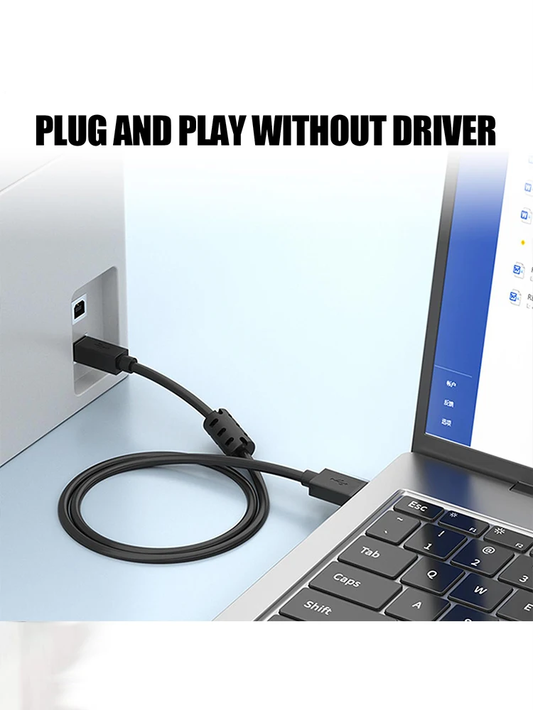 0.5/1/1.5/2/3M 7피트 고속 USB 2.0 케이블 A-B 타입 프린터 코드 (컴퓨터, 노트북, 키보드, 프린터, 모니터, 가정용)