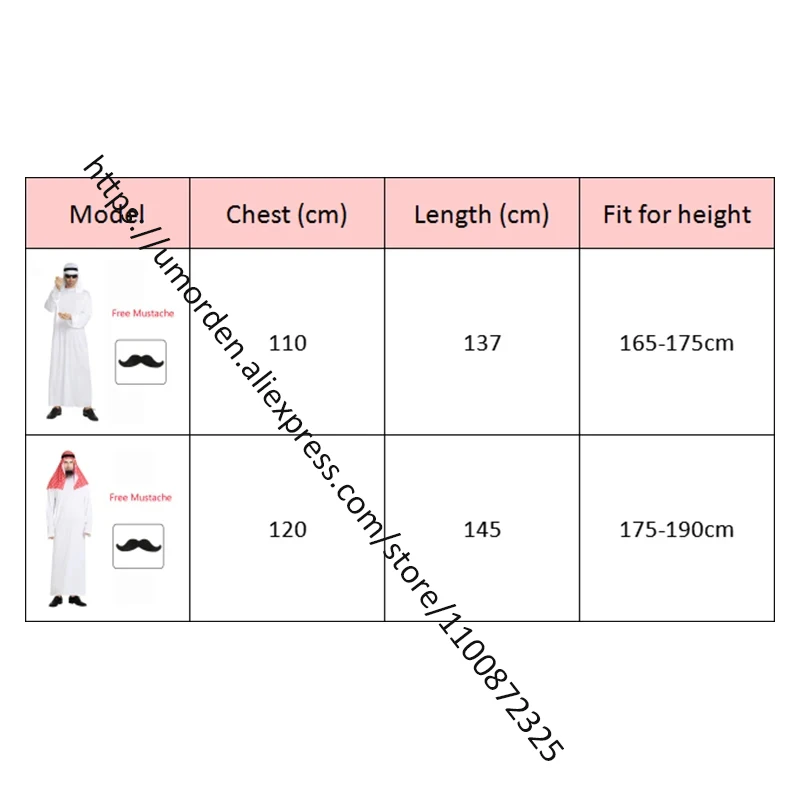 Arab Arabian Sheikh Costume for Adult Men Middle East Clothes Sultan White Robe Fantasia Purim Halloween Fancy Dress,cosplay costume,men festival costume set,men medieval costume
