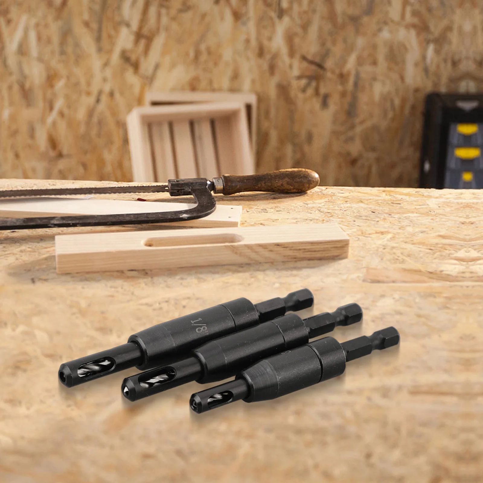 Hinge Tapper 3pcs Self Centering Hinge Tapper Core Drill Bit Set Woodworking Holes ...