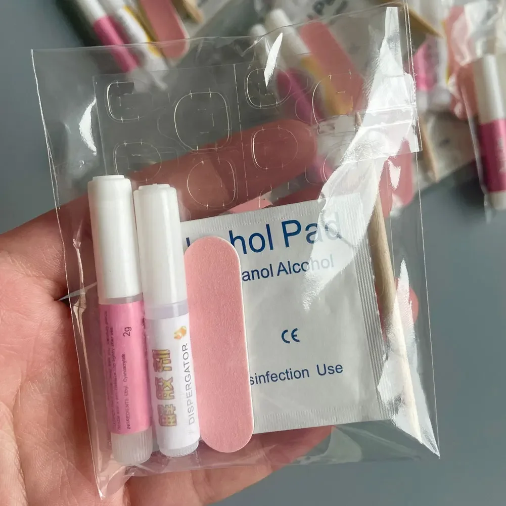 Wearing Armor Material Package Wholesale Tools Jelly Gel Hydrolyzed Gel Agent Cotton Swab Rubbing Stick Nail Art Tools Kit 4