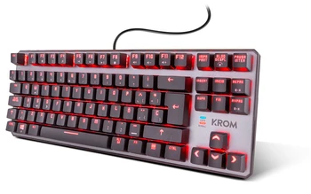 KROM KERNEL TKL -Teclado Gaming Mecanico, sin Teclado numerico, iluminacion LED RGB, silencioso, Layout Español 2