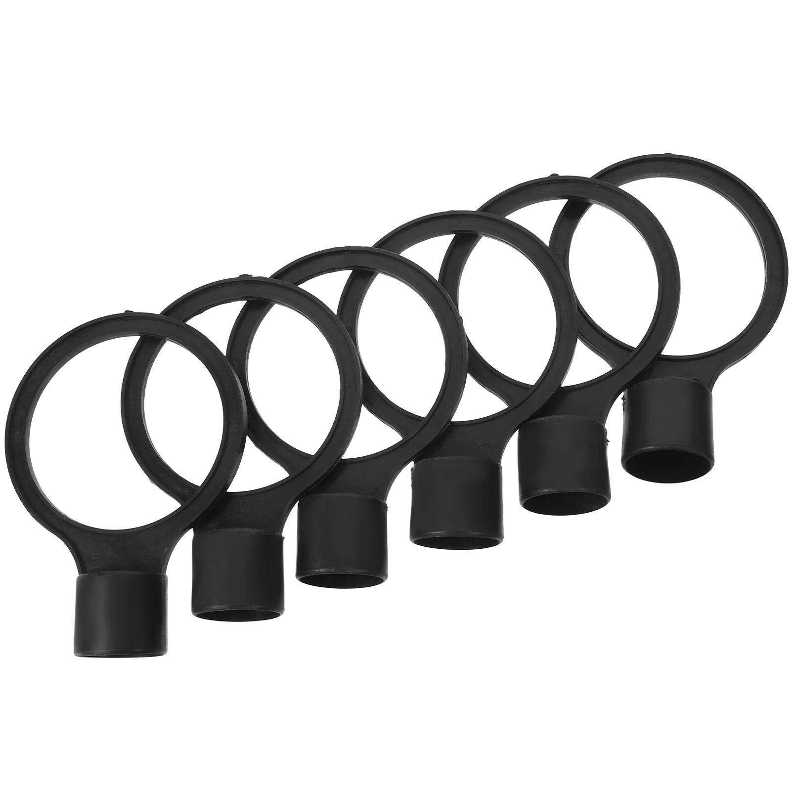 6pcs Replacement Traffic Cone Bar Connectors Flexible Plastic Traffic Cone Connectors Connecting Rings For Control And W