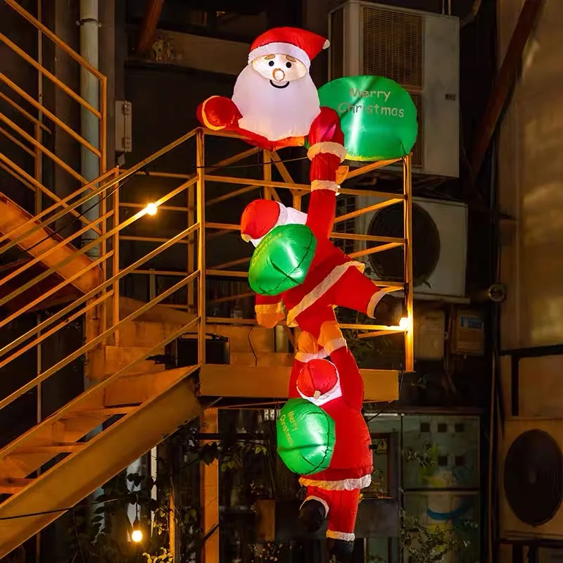 6 Pieds Noël Gonflable Décoration Extérieure Blow Up Santa Claus Suspension Santa Claus Gonflable Blow Up Enorme Decoration De Noel 98590222