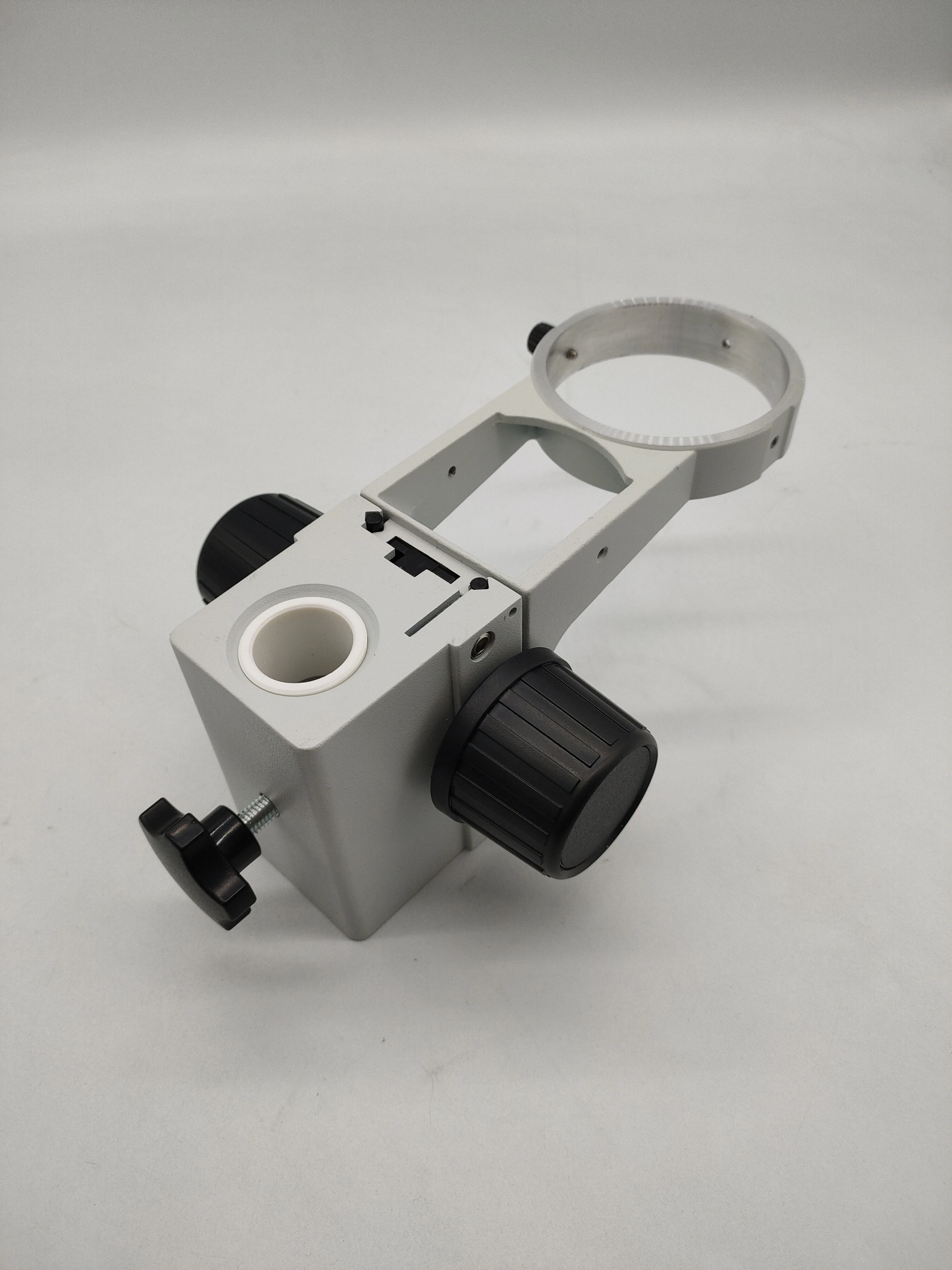 Scientific Stereo microscope focus arm holder with 76mm dia, arm