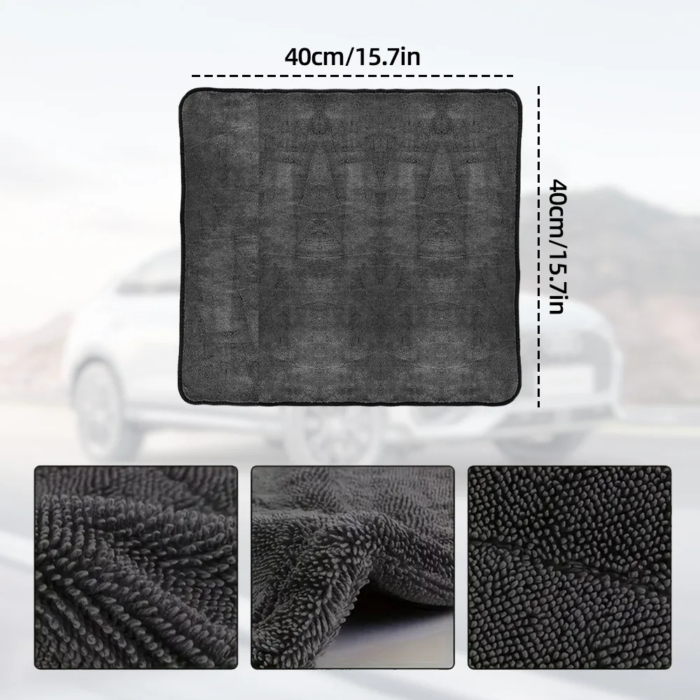 Car Wash Towel Microfiber Cleaning Drying Towel 40*60/40cm 600GSM 600GSM