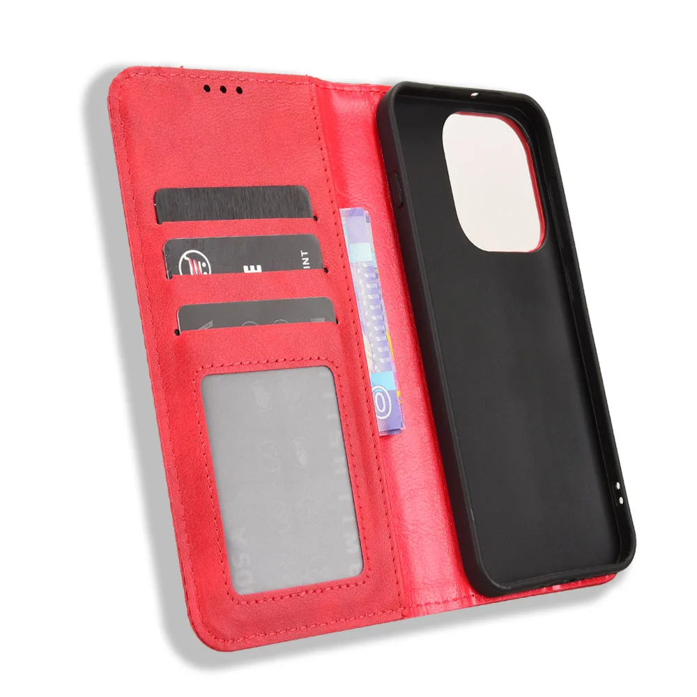 Premium PU Leather + TPU Protective Flip Case - Anti-Knock Coque