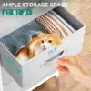 Dresser with 4 Drawers - Fabric Storage Tower, Organizer Unit for Bedroom, Living Room, Hallway, Closets - Sturdy Steel Frame 5