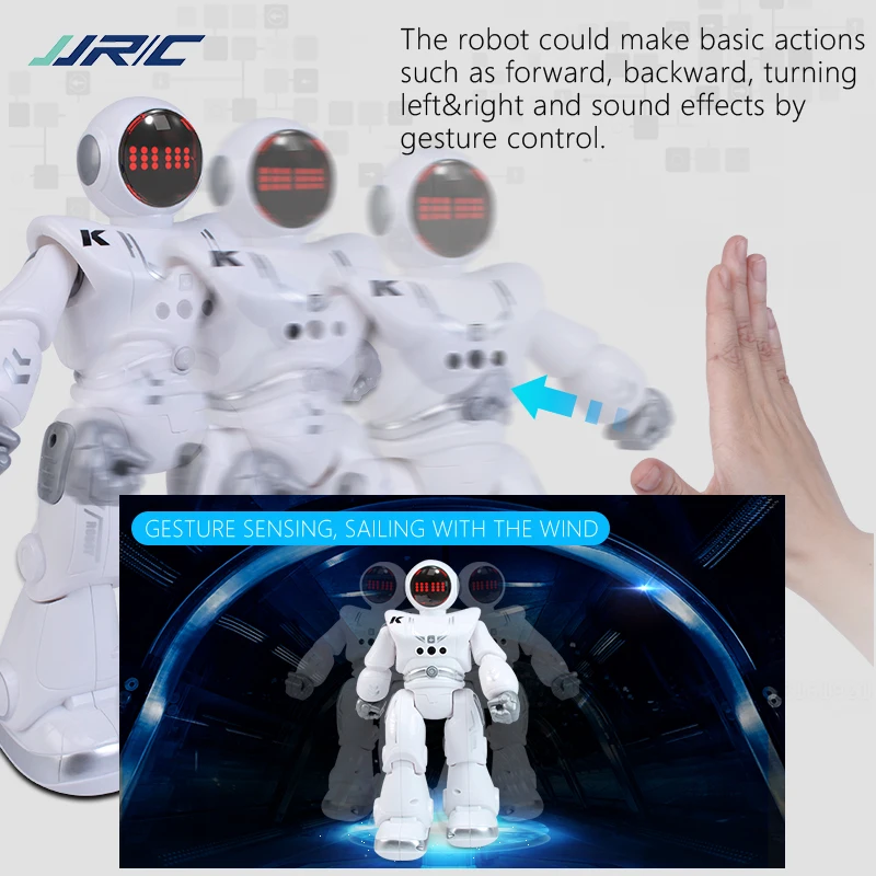 JJRC R18 RC Robot Programming Automatic Presentation Intelligent RC Robot Gesture Sensor Smart Robots Children Toys Gift
