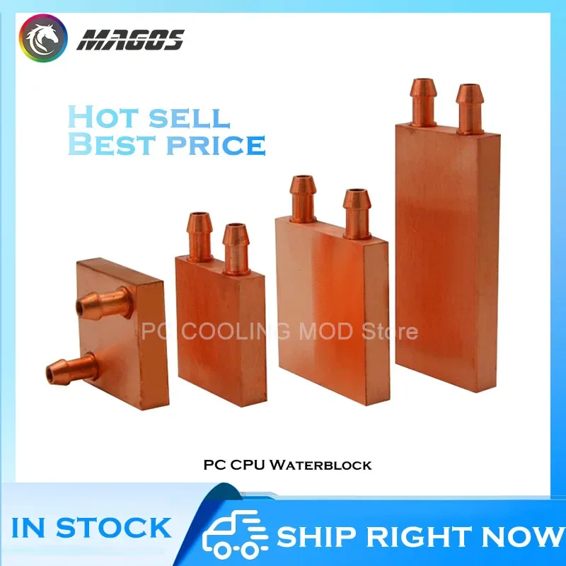 Blocco di Raffreddamento Ad Acqua di Rame 40 * 40 * 10 Mm Rame Adatto per la Scheda Madre Gpu Grafica Northbridge