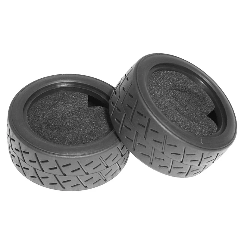 High-Grip Soft Rubber Racing Tires - 1/10 Scale for Indoor & Paved Road Off-Road Use