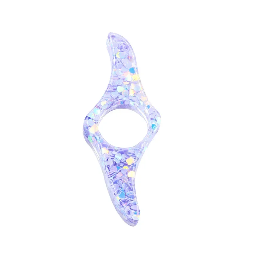 Sequin Ring Bookmarks Colorful Shiny Creative Thumb Press Book Marker Student Book Page Holders Teacher Gifts 1Pc