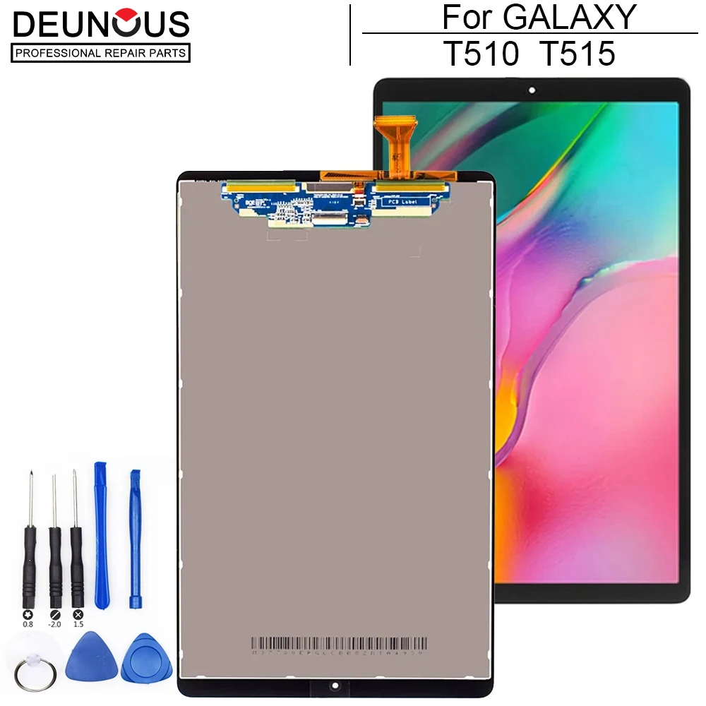 Lcd Testado para Samsung Galaxy Tab Touch Screen Digitalizador Assembly T510 T515 T517 Sm-t515 10.12023