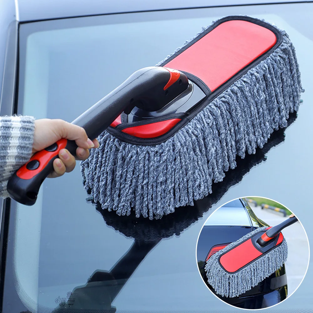 Car Dust Brush Multifunctional Microfiber Cleaning Brushes Duster Mop