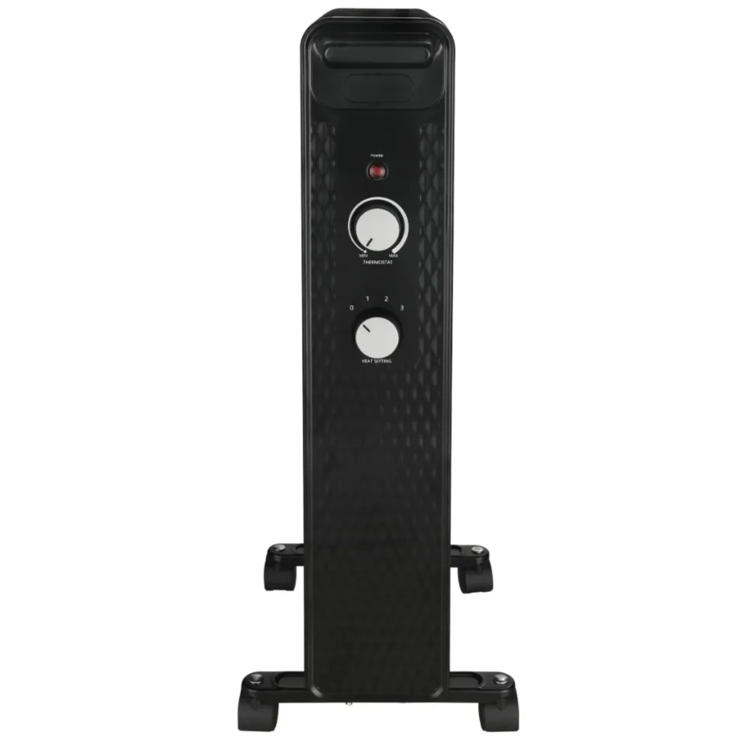 Mechanical Oil Filled Electric Radiator Heater, 1500W Black