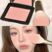 Silky Touch Monochrome Powder Blusher Natural Nude Peach Delicate Makeup Long-lasting Low Saturation Matte Facial Rouge Palette 1