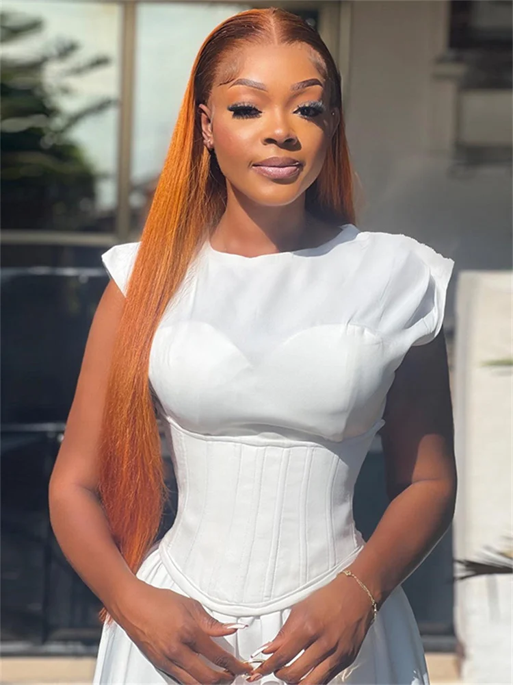 Wmstar Dresses for Women Short Sleeve Solid Fashion Waist in Maxi Office Lady Dress New in Summer 2024 Wholesale Dropshipping