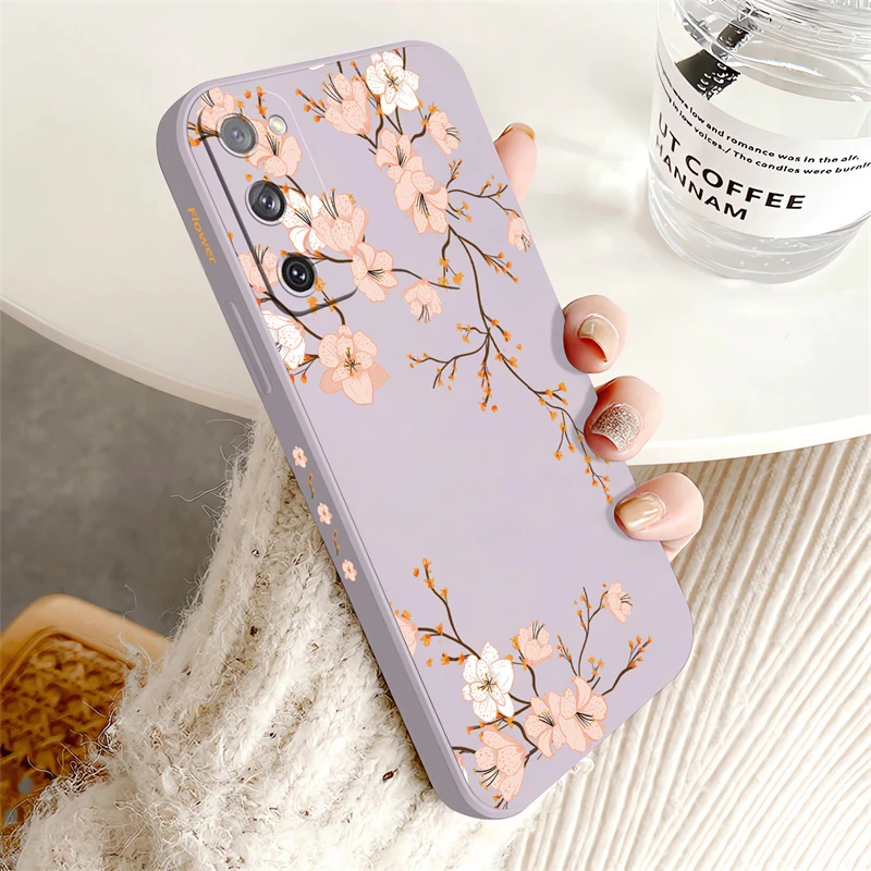 Floral Shockproof Soft Silicone Phone Case - Ultra Protection Cover