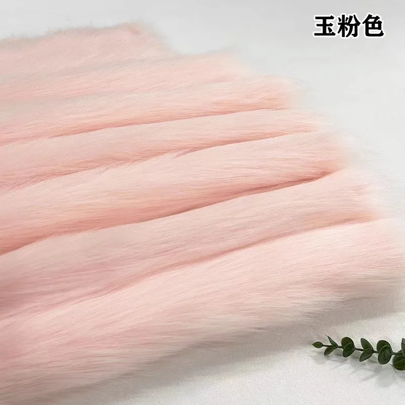 핑크 레드 화이트 그레이 블랙 컬러 모조 여우 모피 패브릭 50*50CM DIY 바느질 코트 Homedecor 베개 가짜 모피 패브릭