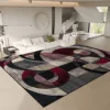 Nordic Abstract Geometry big Size Rugs for Living Room Decoration Light Luxury Anti-slip Floor Mats Home Bedroom Washable Carpet 2