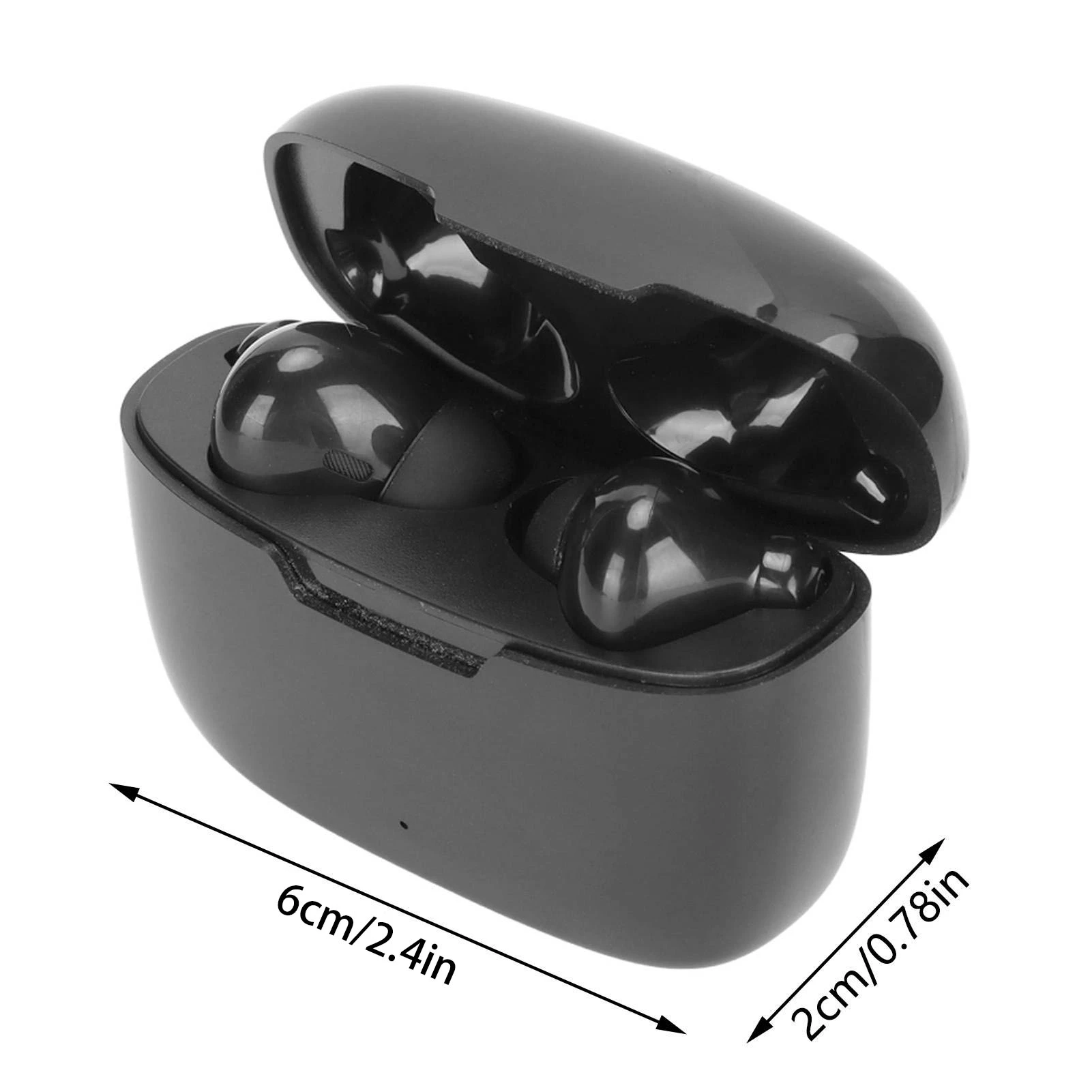 Language Translator Earbuds Multifunction 144 Languages Bluetooth Language Translator Device for Travel Shopping Business Black