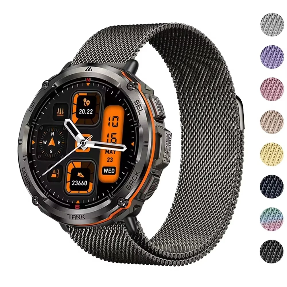 Magnetic Stainless Steel Loop Band Strap - Premium Metal Wrist Bracelet Accessory