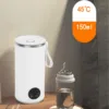 Travel Electric Kettle Cordless Stainless Steel 400ML 55℃ Portable Hot Water Boiler Fast Heating 6000mah Rechargeable for Milk 2