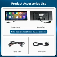 Écran tactile multimédia pour voiture 12,3 pouces ultra-fin sans fil CarPlay Linux pour BMW Série 1 et 2 F20 F21 F22 F23 F45 F46 NBT EVO 6