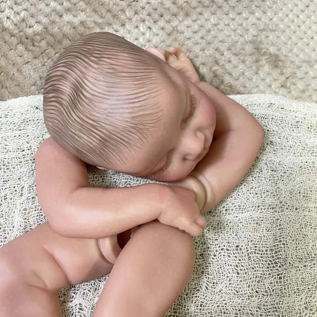 19inch Already Painted Reborn Doll Parts Levi Unassembled Lifelike Baby 3D Painting with Visible Veins Cloth Body Included - Image 5