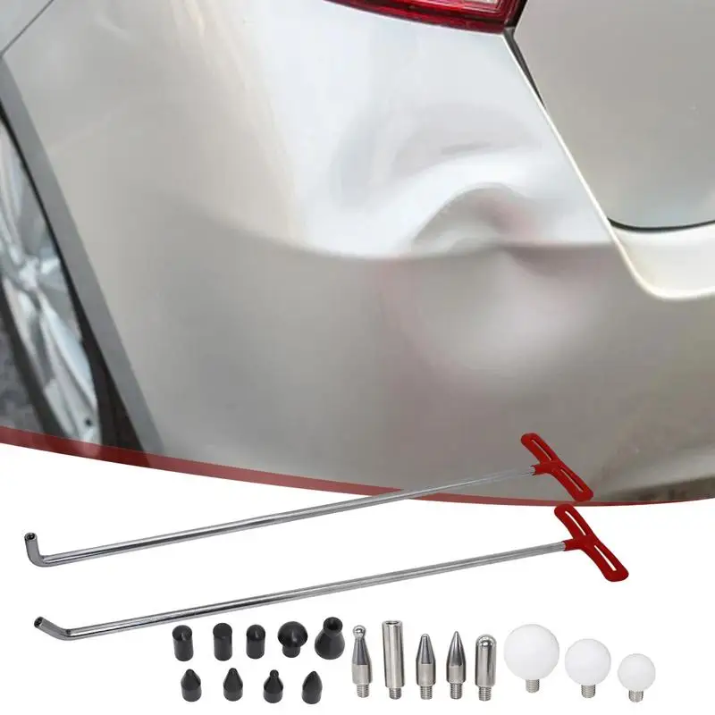 Auto Body Dent Extrator Kit Ferramenta de Reparo Do Carro Dent Extrator Remoção Dent Estável com Alta Dureza e Aderência Confortável para Veículo Kit extrator de amassados ​​de corpo de carro, ferramenta de reparo de v